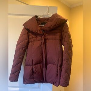 Nine West Women's Maroon Puffer Coat